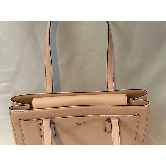 Kate Spade NY Cameron Street Light Pink Leather Zooey Tote Bag - Picture 4 of 8
